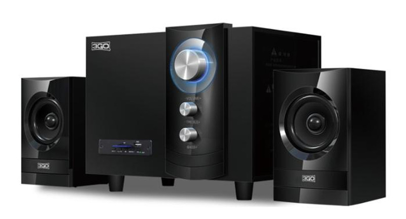 3GO Y-800 2.1 25W Black speaker set