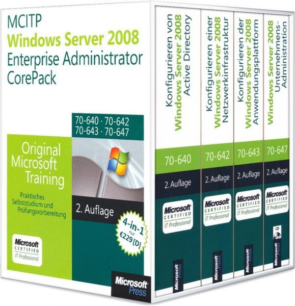 Microsoft MCITP/MCSA Windows Server 2008 Enterprise Administrator CorePack