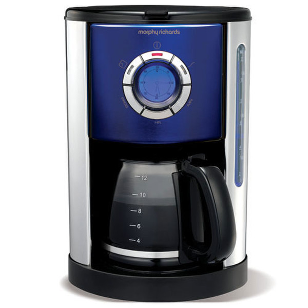 Morphy Richards 47092 Drip coffee maker 12cups Blue coffee maker