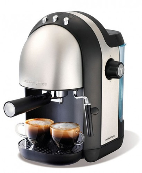 Morphy Richards 47580 Espresso machine 1.25L 2cups Black coffee maker