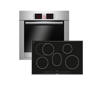 Bosch HBD589V50R Induction hob Electric oven cooking appliances set