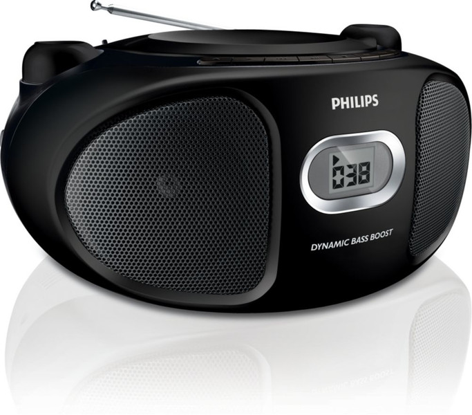 Philips AZ102B Аналоговый 2Вт Черный CD радио