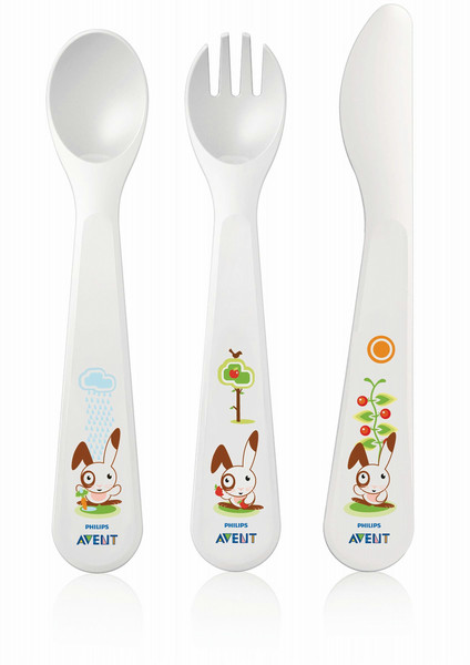 Philips AVENT SCF714/10 Toddler cutlery set Белый детский столовый прибор