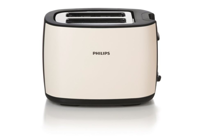 Philips HD2628/60 2ломтик(а) 950Вт Черный, Металлический тостер