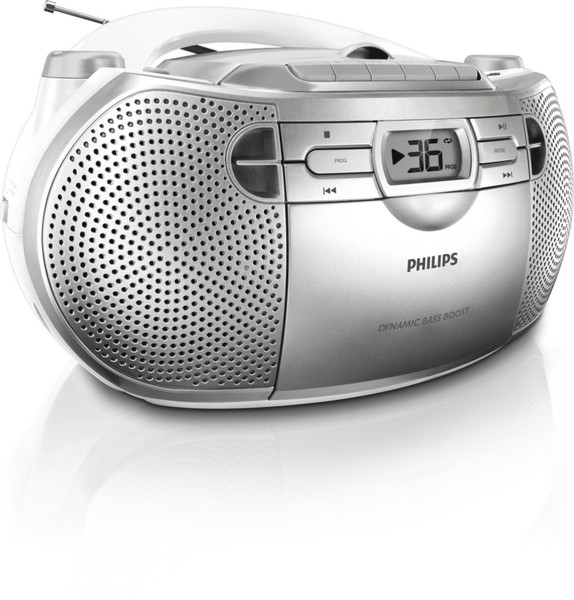 Philips AZ1027 Analog 2W Silver CD radio