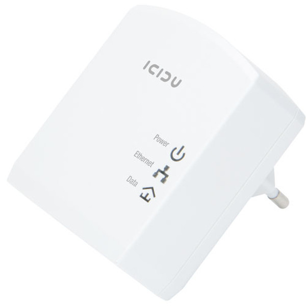 ICIDU Homeplug Adapter 500M Mini 500Mbit/s Ethernet LAN White 1pc(s) PowerLine network adapter