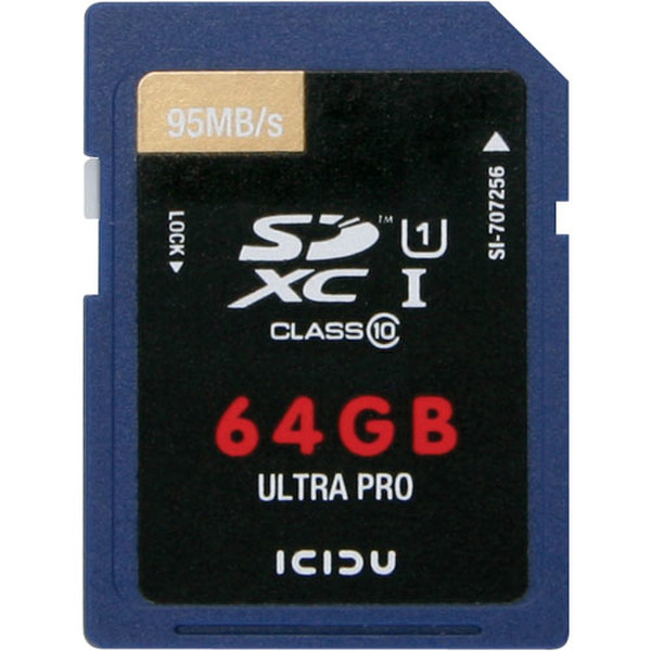 ICIDU SDXC Ultra Pro 64GB 64ГБ SDXC Class 10 карта памяти