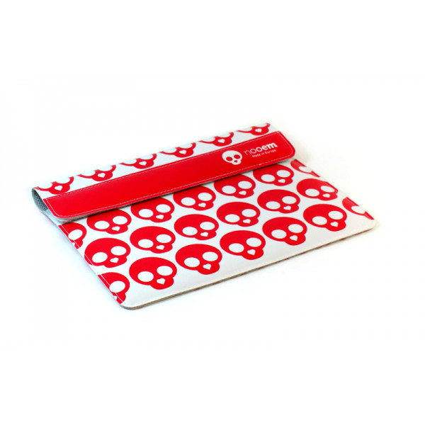 Nooem LONFI.IP40103 Blatt Rot, Weiß Tablet-Schutzhülle