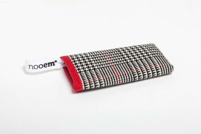 Nooem iPhone 4/4S Textil Beuteltasche Schwarz, Rot, Weiß