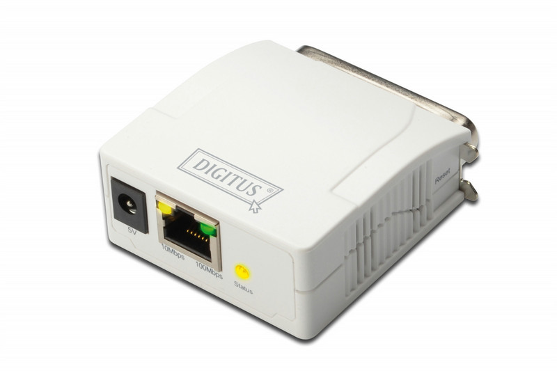 Digitus DN-13001-1 Ethernet-LAN Weiß Druckserver