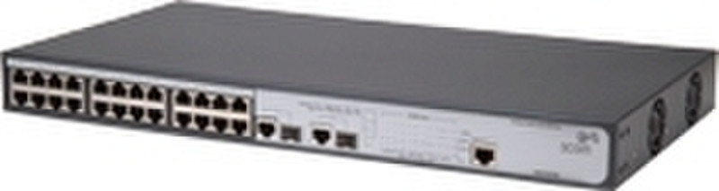 3com Baseline Switch 2426-PWR Plus Managed L2 Power over Ethernet (PoE) Black