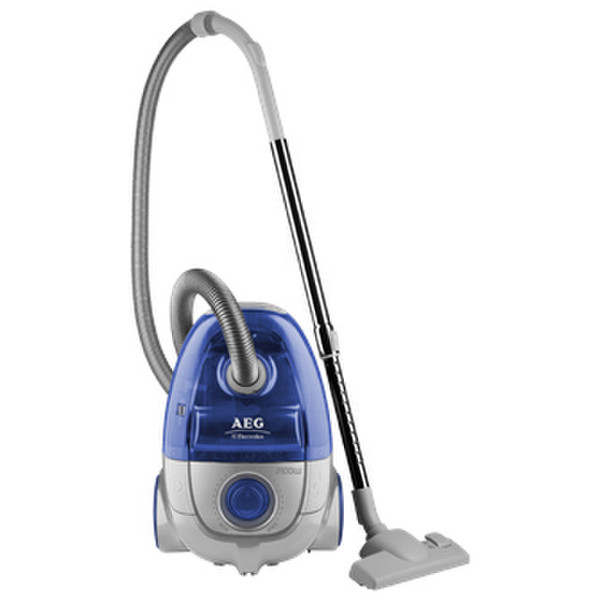 AEG Cande AET7760 Cylinder vacuum 1.6L 2100W Blue,Metallic