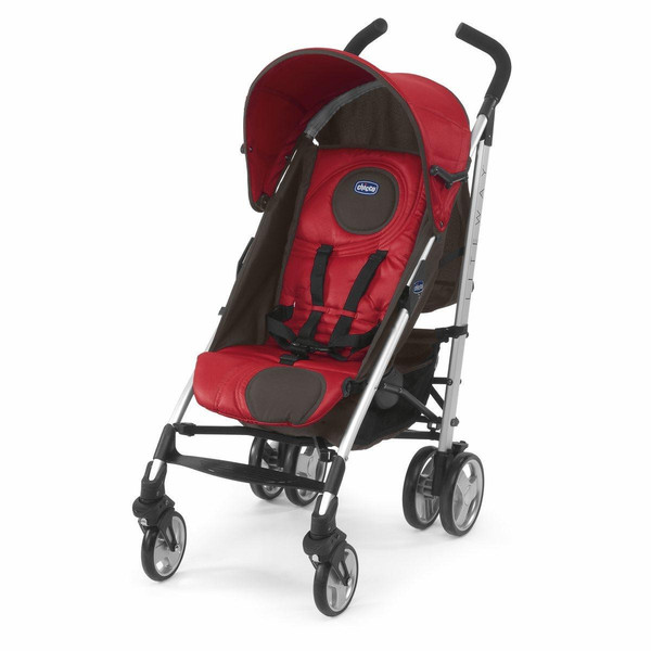 Chicco Lite Way Puset Lightweight stroller 1место(а) Черный, Красный, Нержавеющая сталь