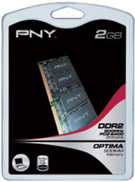 PNY Sodimm DDR2 800MHz (PC2-6400) 2GB 2GB DDR2 800MHz memory module