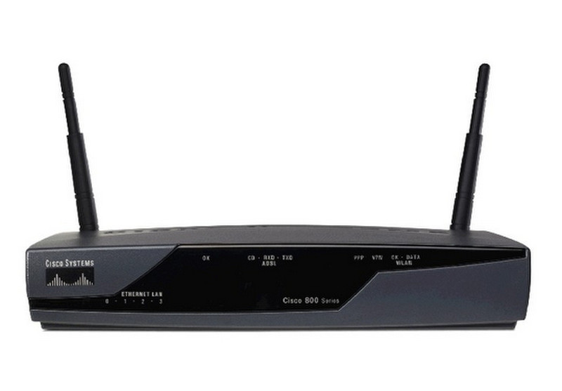 Cisco 877W Schnelles Ethernet Schwarz WLAN-Router