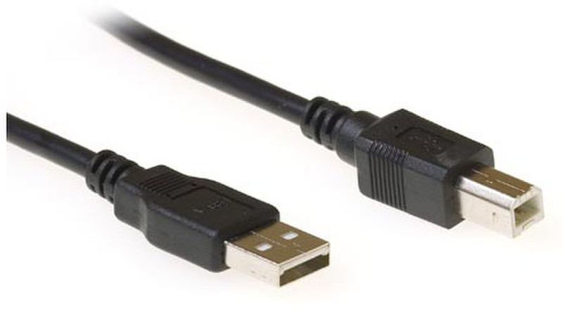 Eminent USB 2.0, 1.8m 1.8м USB A USB B Черный