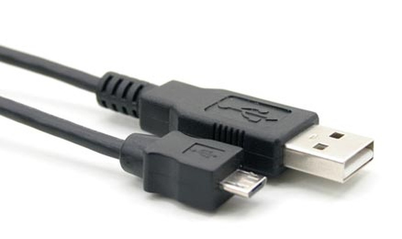 Eminent USB 2.0, 1.8m 1.8m Micro-USB B USB A Schwarz