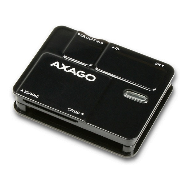 Axago CRE-55 externí 6-slot MINI čtečka Black card reader