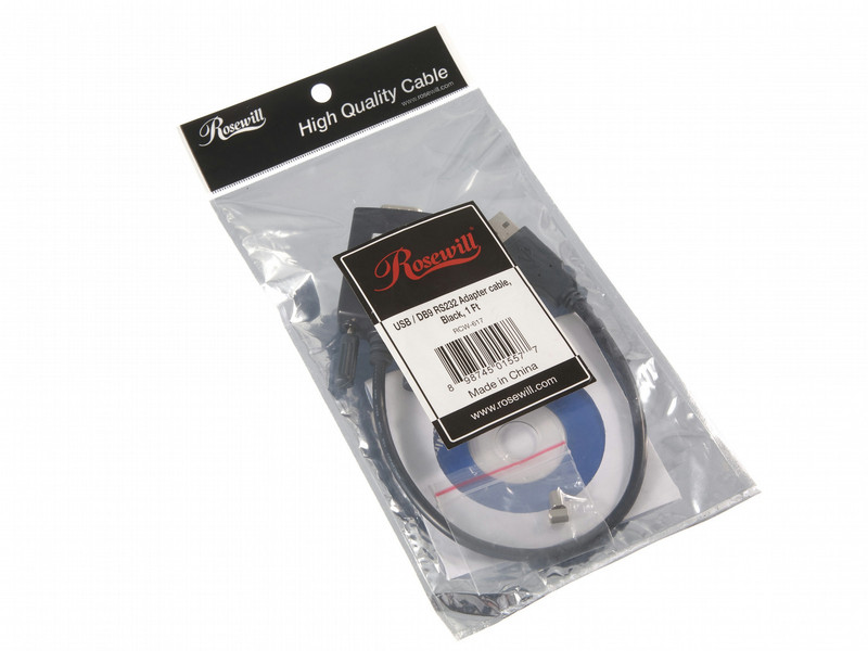 Rosewill USB - DB-9 RS-232, 1ft