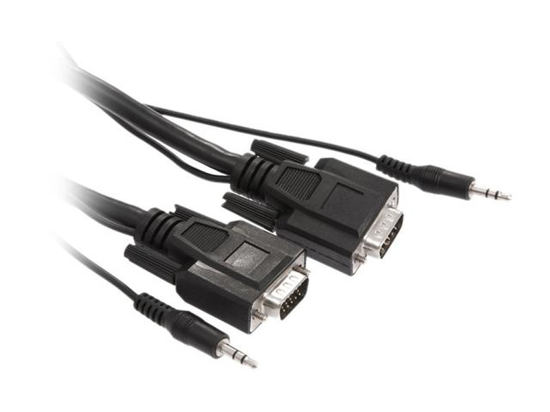 Rosewill RCW-H9024 7.62m VGA (D-Sub) + 3.5mm VGA (D-Sub) + 3.5mm Black