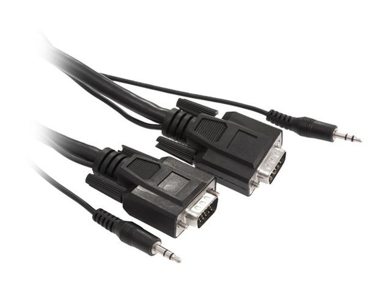 Rosewill RCW-H9026 15.24m VGA (D-Sub) + 3.5mm VGA (D-Sub) + 3.5mm Black