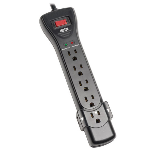 Tripp Lite Protect It! 7-Outlet Surge Protector, 7 ft. Cord, 2160 Joules, Black Housing