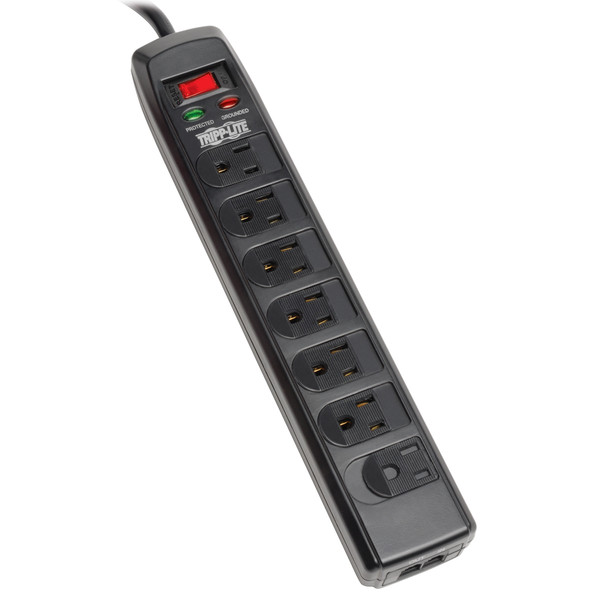 Tripp Lite TLP706TELC 7AC outlet(s) 120V 1.8m Black surge protector