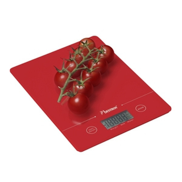 Bestron AKS700R Electronic kitchen scale Red