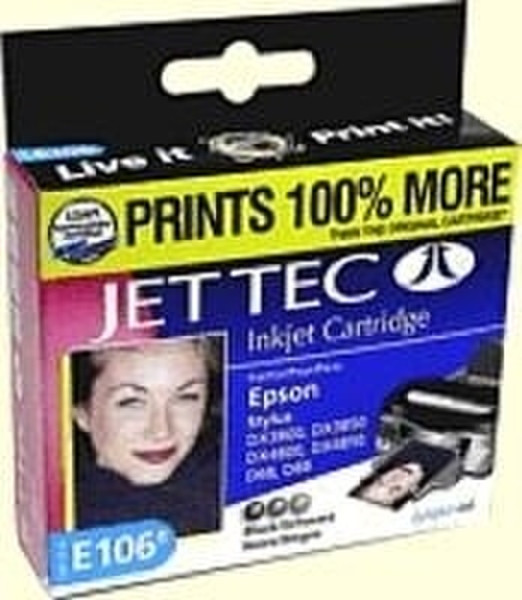 Jet Tec E106B (black) Black ink cartridge