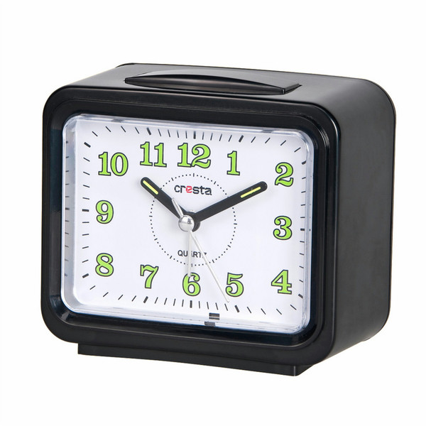 Cresta AQ500 Quartz table clock Прямоугольный Черный настольные часы