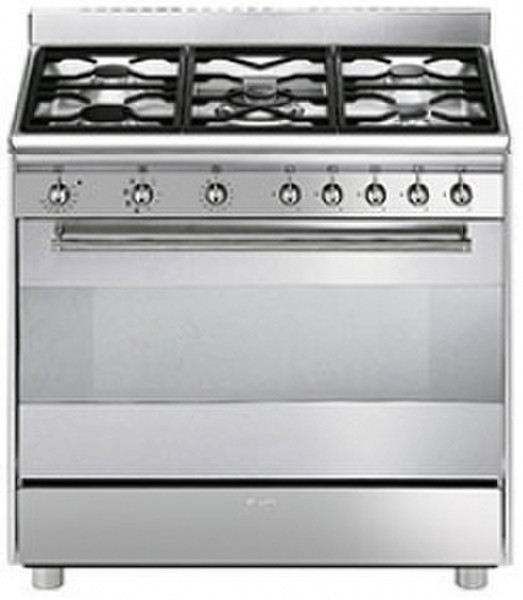 Smeg SX91MF-1 Отдельностоящий Gas hob Нержавеющая сталь кухонная плита