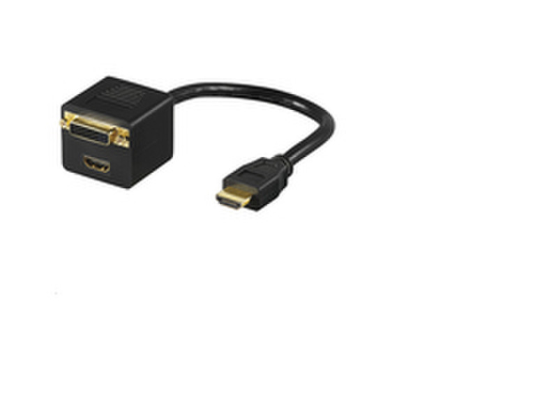 Microconnect HDM1924FHDMIF HDMI HDMI + DVI Черный адаптер для видео кабеля