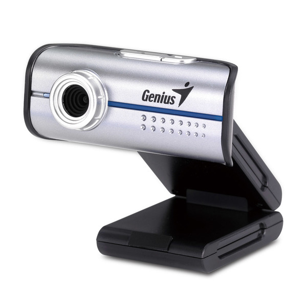 Genius iSlim 1300 1.3МП 1280 x 1024пикселей USB 2.0 Черный, Cеребряный вебкамера