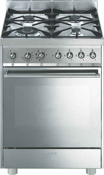 Smeg C6GMXI8-1 Freistehend Gas hob A Edelstahl Küchenherd