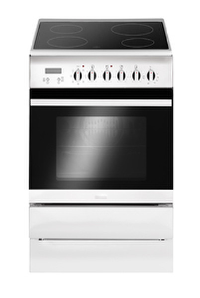 Baumatic BCE512W Freestanding Electric hob A White cooker