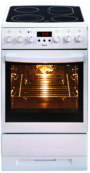 Amica CF5372D Freestanding Ceramic White cooker