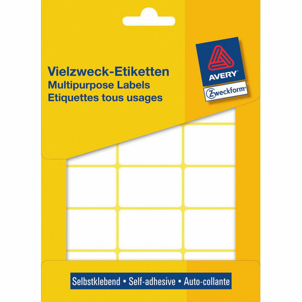 Avery Mini-Organisations-Etiketten, weiß, 38 x 24 mm, permanent selbstklebendes Etikett