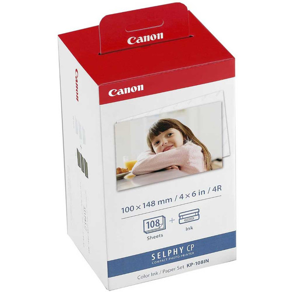Canon KP-108IN Red,White photo paper