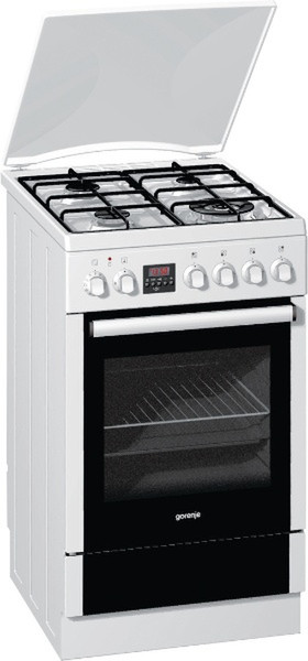 Gorenje K57303AW Freistehend Gas hob Weiß Küchenherd