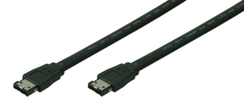 LogiLink eSATA 1.0m 1m SATA SATA Black SATA cable