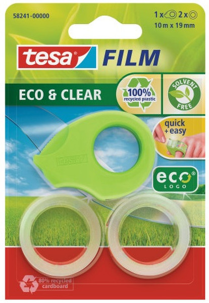TESA 58241 Plastic Green tape dispenser