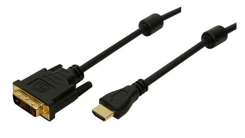 LogiLink HDMI>DVI-D 3m 3m HDMI DVI-D Black