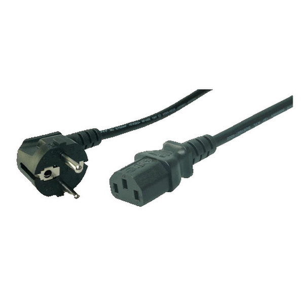 LogiLink CP095 3m CEE7/7 Schuko C13 coupler Black power cable