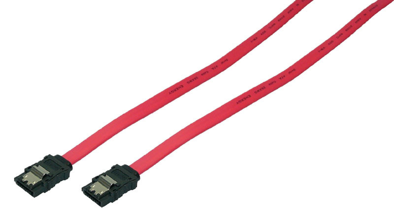 LogiLink SATA 0.5m 0.5m SATA SATA Red SATA cable