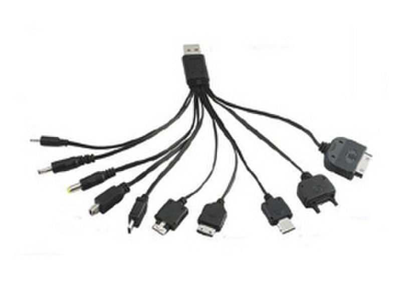 Dynamode C-USB-MULTI Для помещений Черный зарядное для мобильных устройств
