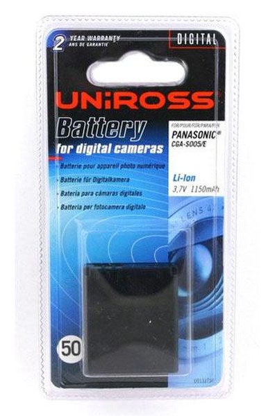 Uniross Digital camera battery U0131759 Lithium-Ion (Li-Ion) 1150mAh 3.7V Wiederaufladbare Batterie