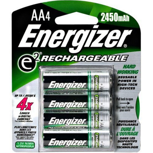 Energizer 625997 Никель-металл-гидридный (NiMH) 2450мА·ч 1.2В аккумуляторная батарея