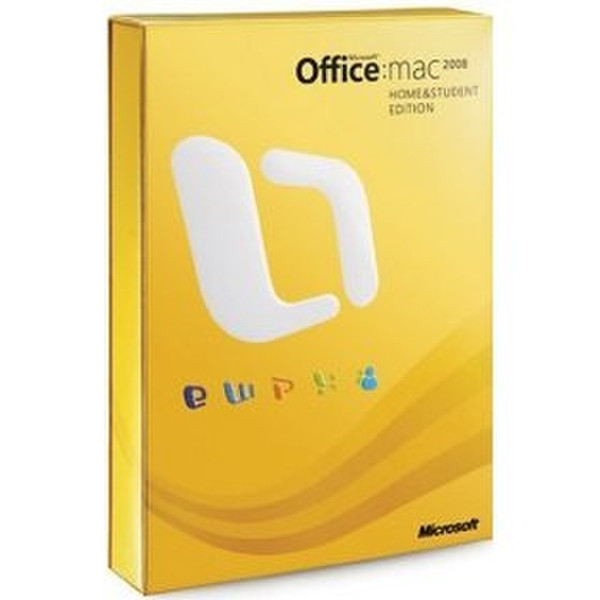 Microsoft Office 2008 for Mac Home and Student Edition DUT