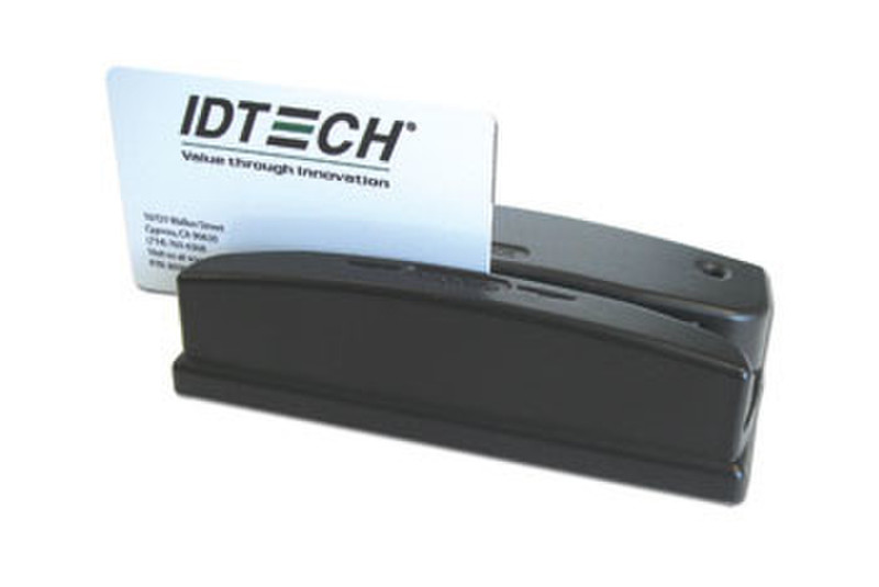ID TECH Omni USB / RS-232 Black magnetic card reader