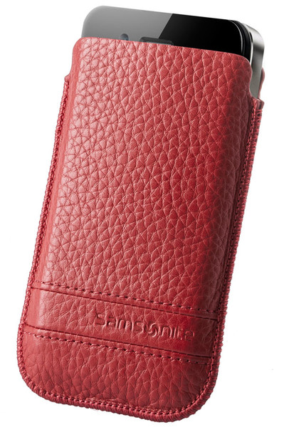 Samsonite Slim Classic Leather Pull case Red